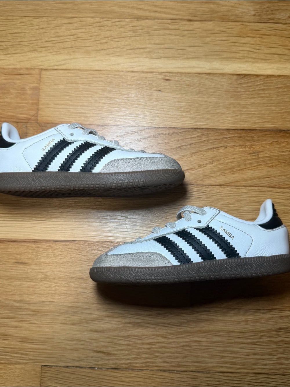 Samba OG Kids White Black Gum Sneakers – Size 10 - Picture 4 of 5